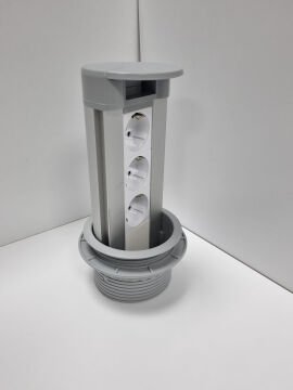 Dairesel Masa Üstü Priz Kutusu