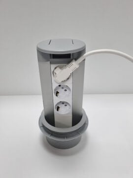 Dairesel Masa Üstü Priz Kutusu