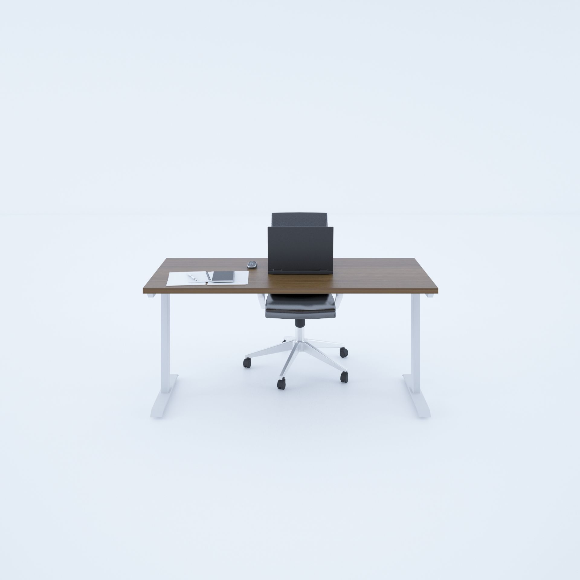 ToHi Desk - Yükseklik Ayarlı Masa 120x80 - Ceviz+Beyaz