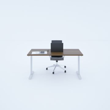 ToHi Desk - Yükseklik Ayarlı Masa 120x80 - Ceviz+Beyaz