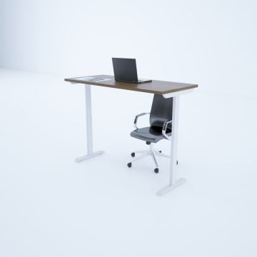 ToHi Desk - Yükseklik Ayarlı Masa 120x80 - Ceviz+Beyaz