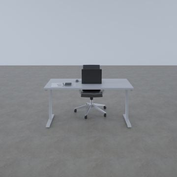 ToHi Desk - Yükseklik Ayarlı Masa 140x80 - Beyaz+Beyaz
