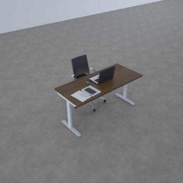 ToHi Desk - Yükseklik Ayarlı Masa 140x80 - Ceviz+Beyaz