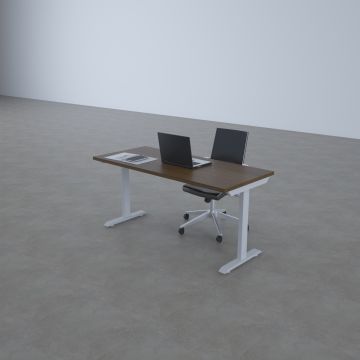 ToHi Desk - Yükseklik Ayarlı Masa 160x80 - Ceviz+Beyaz