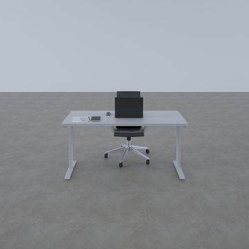 ToHi Desk - Yükseklik Ayarlı Masa 180x80 - Beyaz+Beyaz