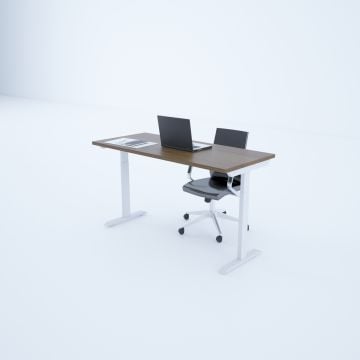 ToHi Desk - Yükseklik Ayarlı Masa 180x80 - Ceviz+Beyaz