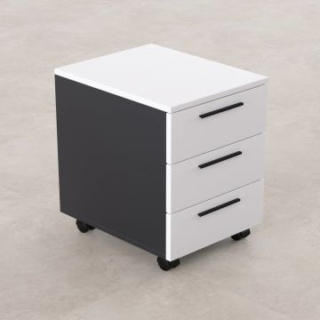 3 Çekmeceli Hareketli Keson Beyaz