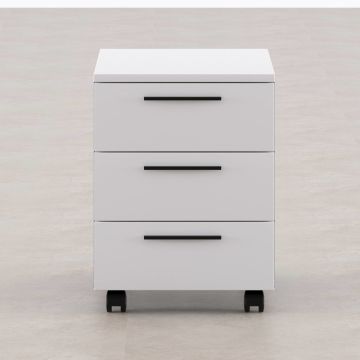 3 Çekmeceli Hareketli Keson Beyaz