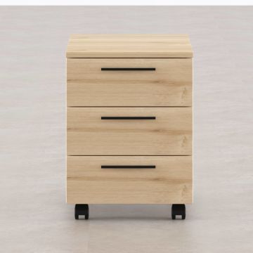 3 Çekmeceli Hareketli Keson Ceviz