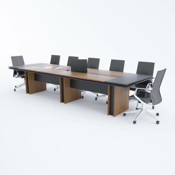 Rectan Toplantı Masası L 360x110 - Ceviz+Antrasit