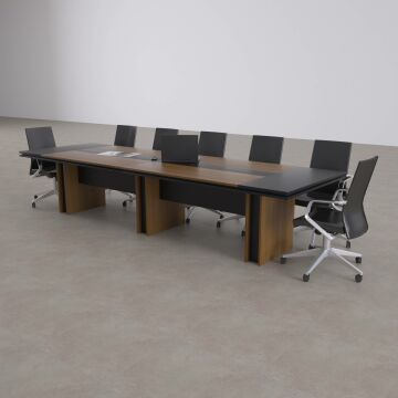 Rectan Toplantı Masası L 360x110 - Ceviz+Antrasit