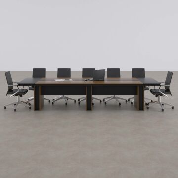 Rectan Toplantı Masası L 360x110 - Ceviz+Antrasit