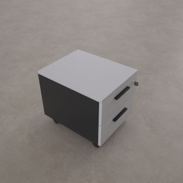 2 Çekmeceli Hareketli Keson Beyaz+Antrasit