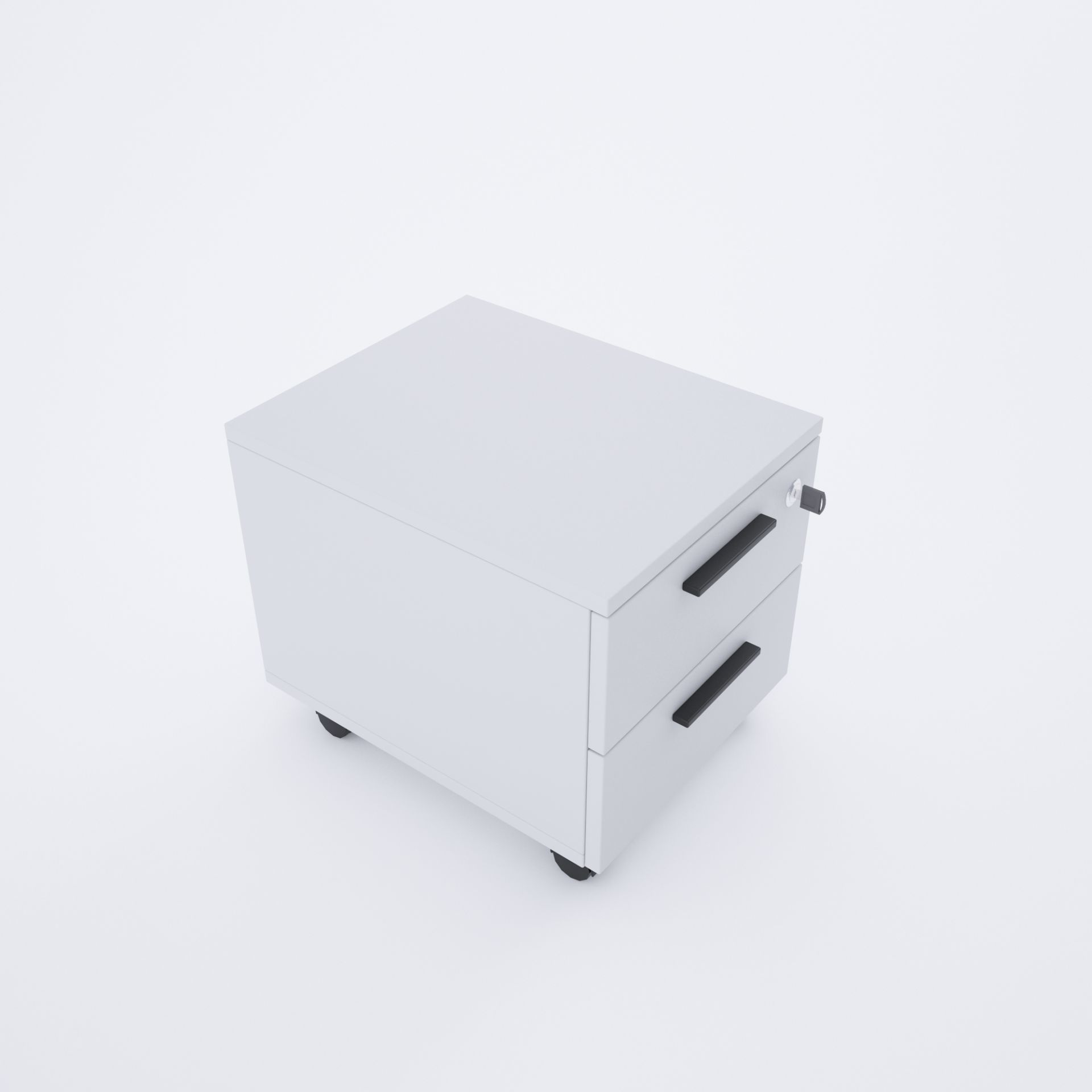 2 Çekmeceli Hareketli Keson Beyaz+Beyaz