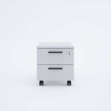 2 Çekmeceli Hareketli Keson Beyaz+Beyaz