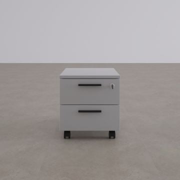 2 Çekmeceli Hareketli Keson Beyaz+Beyaz