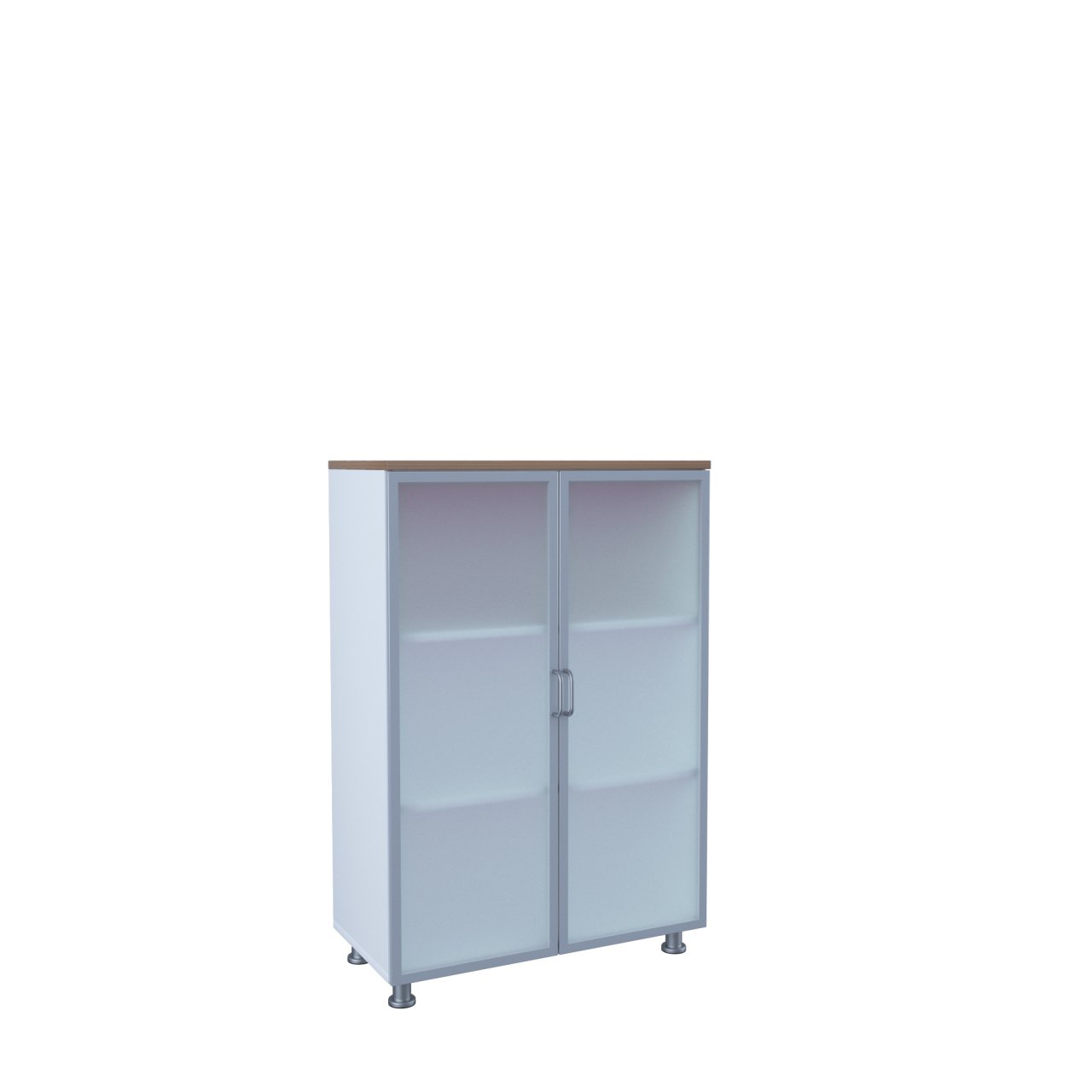 80'lik Tam Alüminyum Cam Kapaklı Dosya Dolapları 120h