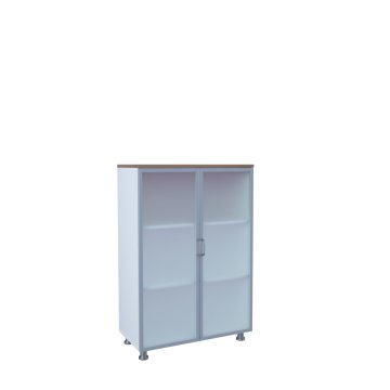 80'lik Tam Alüminyum Cam Kapaklı Dosya Dolapları 120h