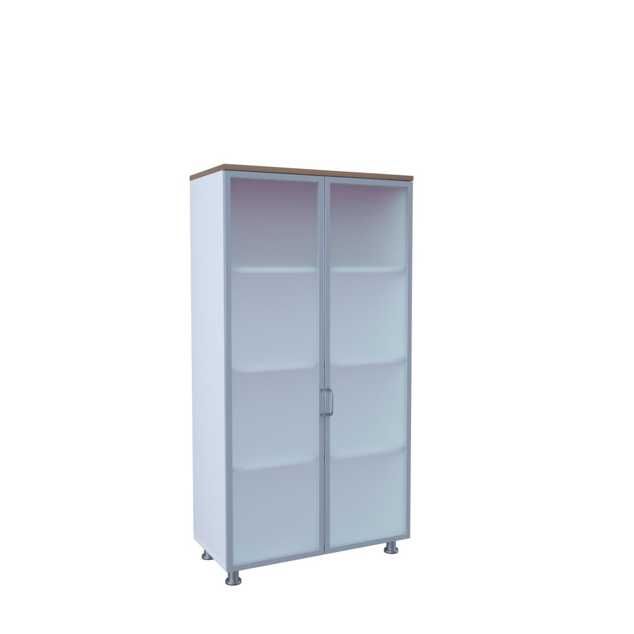 80'lik Tam Alüminyum Cam Kapaklı Dosya Dolapları 160h