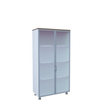 80'lik Tam Alüminyum Cam Kapaklı Dosya Dolapları 160h