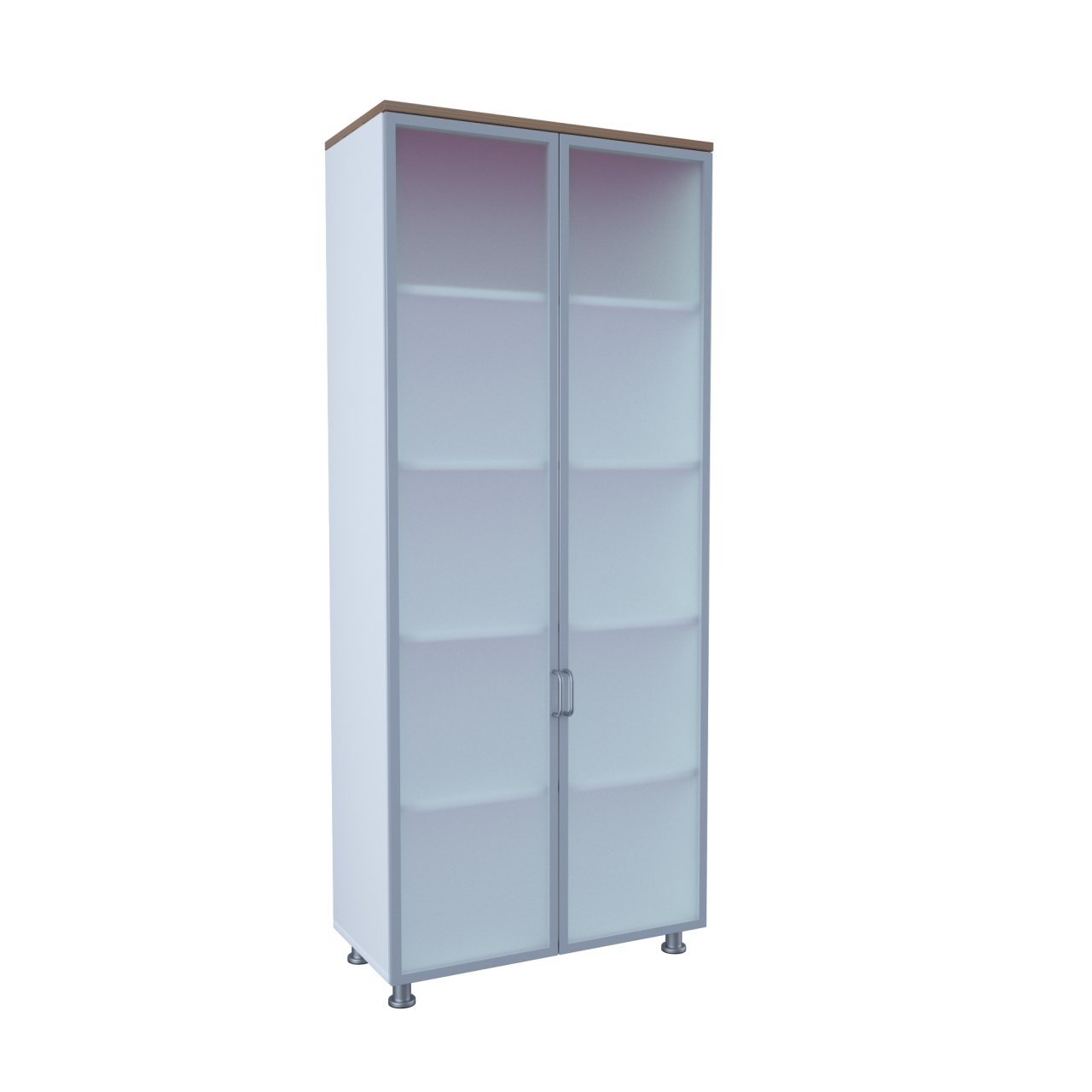 80'lik Tam Alüminyum Cam Kapaklı Dosya Dolapları 190h