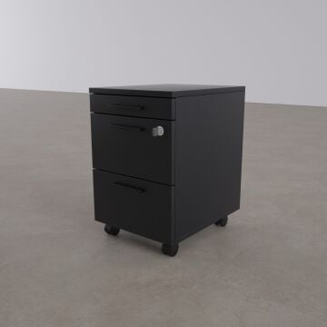 2 Çekmeceli ve 1 Kalemlikli Hareketli Keson Antrasit+Antrasit