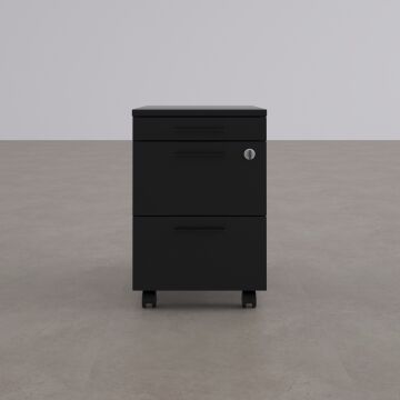 2 Çekmeceli ve 1 Kalemlikli Hareketli Keson Antrasit+Antrasit