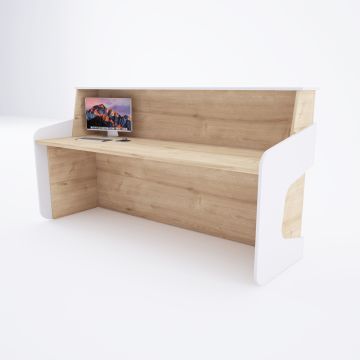 Banko 1+ 180 - Meşe+Beyaz