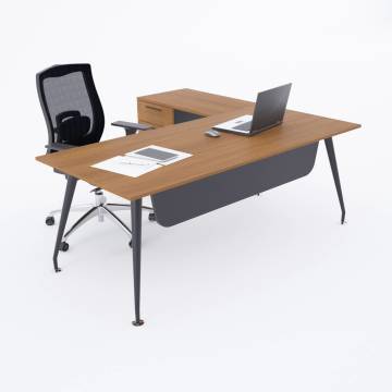 İvory Keson Etajerli Çalışma Masası