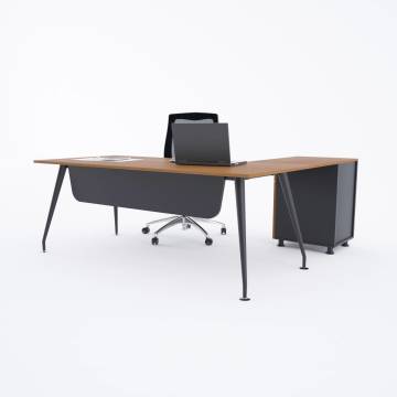 İvory Keson Etajerli Çalışma Masası