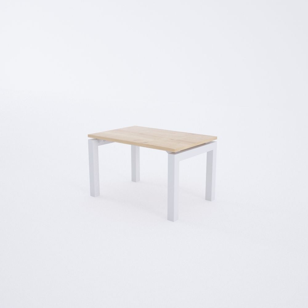 Cube 40 Sehpa 50x50 - Meşe+Beyaz