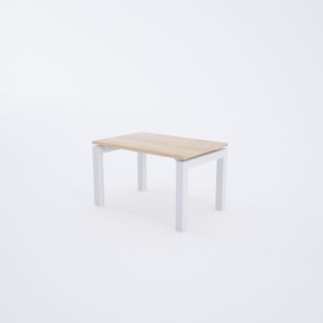 Cube 40 Sehpa 50x50 - Meşe+Beyaz