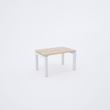 Cube 40 Sehpa 50x50 - Meşe+Beyaz