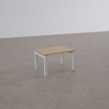 Cube 40 Sehpa 50x50 - Meşe+Beyaz