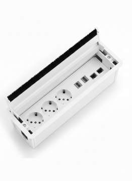 Masa Üstü Priz Kutusu(Alüminyum) 10 modül