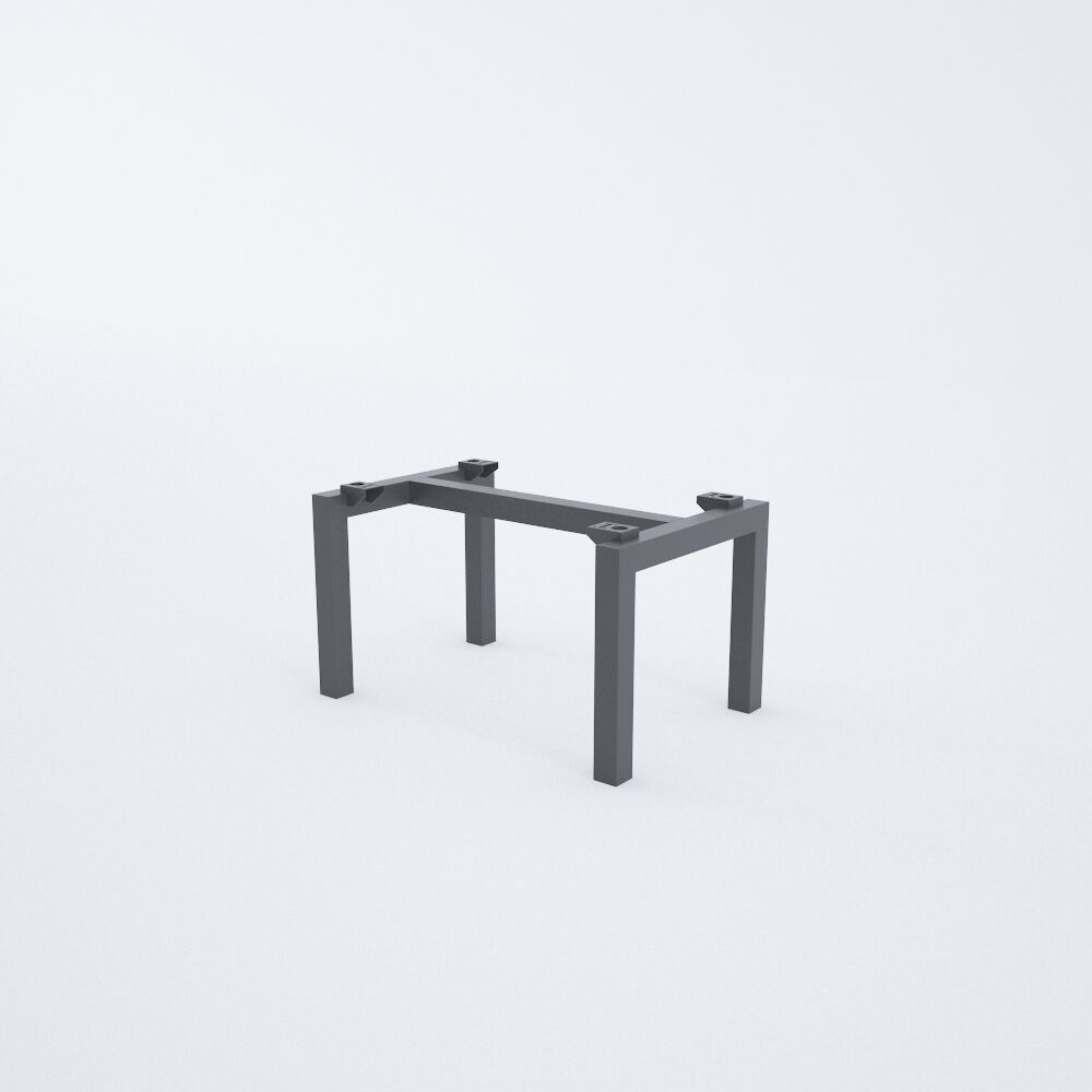 Cube 40 Sehpa 75x50 - Ceviz+Antrasit