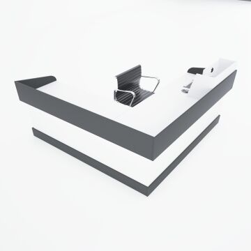 Banko 1 L 160x160 - Beyaz+Antrasit