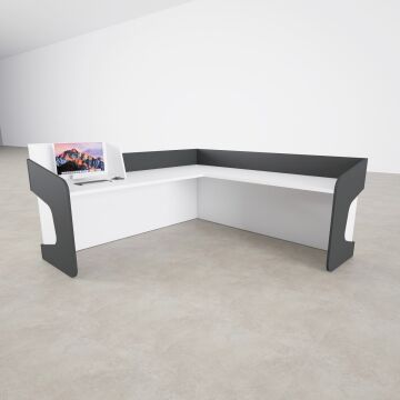 Banko 1 L 160x160 - Beyaz+Antrasit