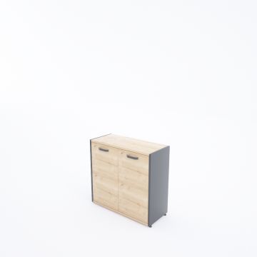 Kübik Kapaklı Depolama Sistemi Meşe - 76h