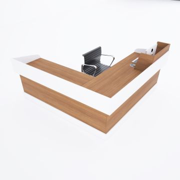 Banko 1 L 160x160 - Ceviz+Beyaz