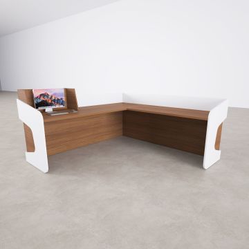 Banko 1 L 160x160 - Ceviz+Beyaz