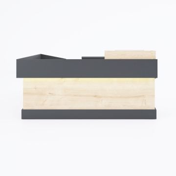 Banko 1 L 160x160 - Meşe+Antrasit