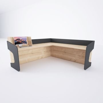 Banko 1 L 160x160 - Meşe+Antrasit