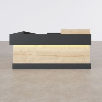 Banko 1 L 160x160 - Meşe+Antrasit