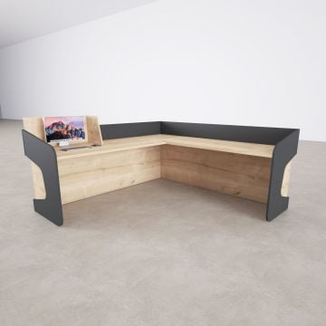 Banko 1 L 160x160 - Meşe+Antrasit