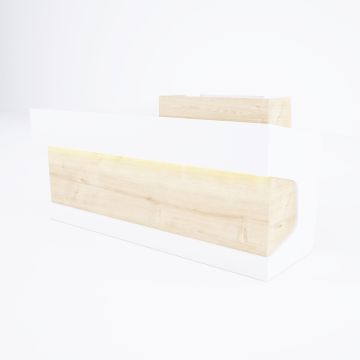 Banko 1 L 160x160 - Meşe+Beyaz