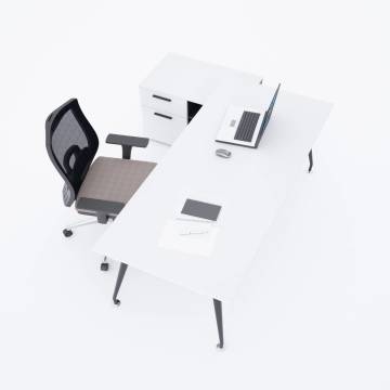 İvory 80cm Alt Etajerli Çalışma Masası