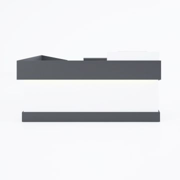 Banko 1 L 180x160 - Beyaz+Antrasit