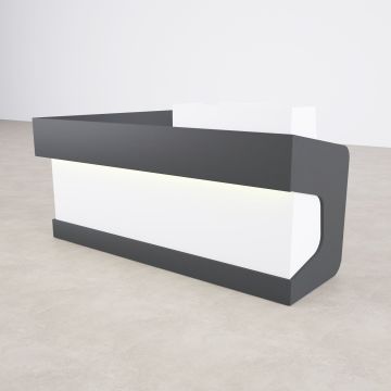 Banko 1 L 180x160 - Beyaz+Antrasit