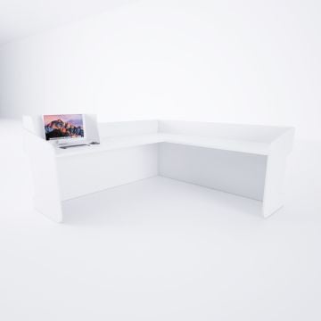 Banko 1 L 180x160 - Beyaz+Beyaz